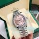 Swiss AAA replica Rolex Datejust 31mm watch pink dial diamond bezel 904L watch (2)_th.jpg